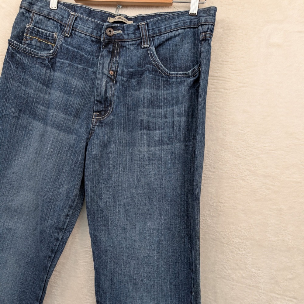 VTG Flypaper Jeans Men's 38x30 Blue Wide Leg Baggy Skater Grunge Streetwear Y2K - Picture 11 of 15